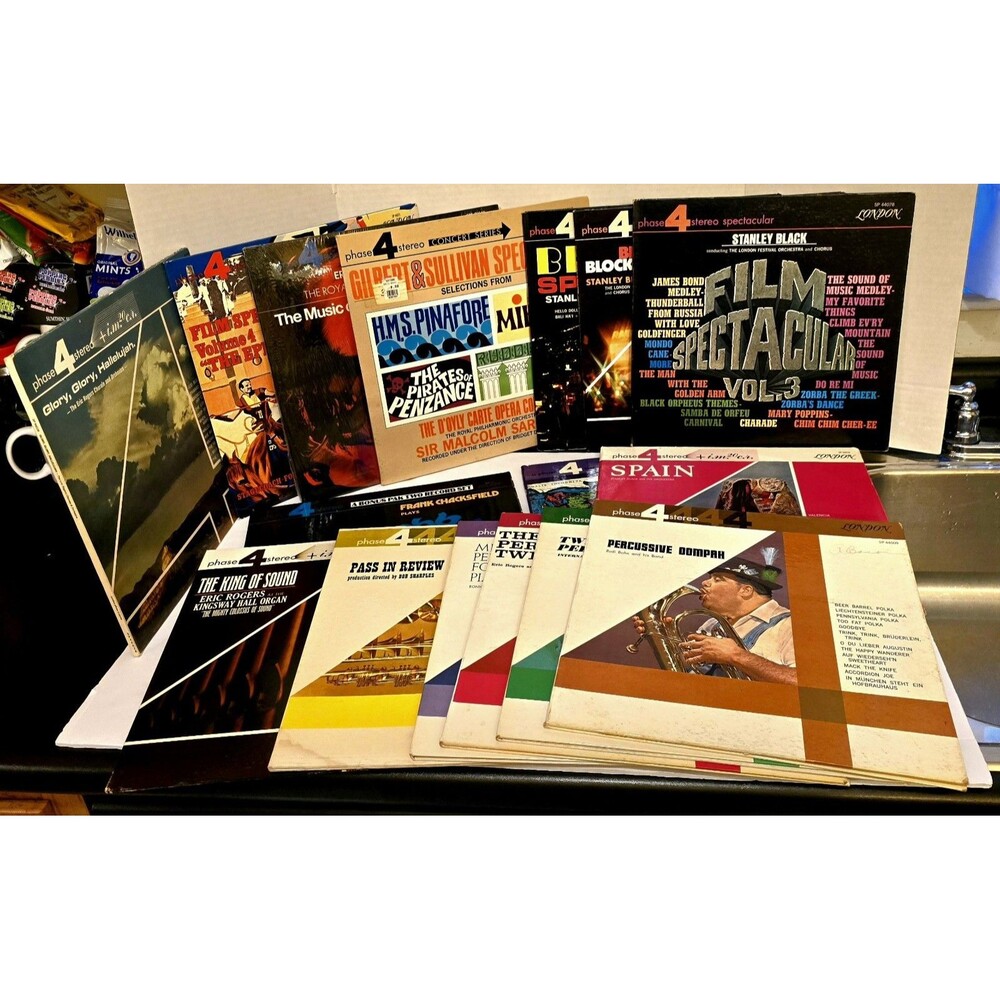 LOT of (16) Phase 4 Vinyl Record Collection 1970's Gatefold LPS Variety Genres